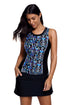 Sexy Slim Your Figure Fuzzy Print Accent Skirtini Swimsuit